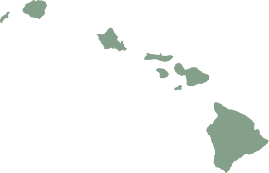 Green Hawaiian Island Chain